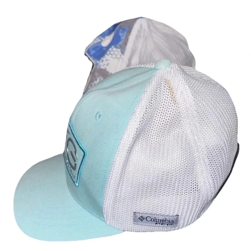 PFG Columbia‎ And Blue Camo Huk Performing Fishing Hats Adjustable Sports